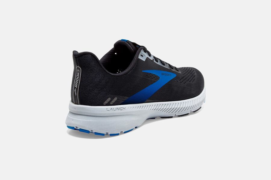 Brooks Launch 8 Road Running Shoes - Mens - Black/Grey/Blue - DG2081479